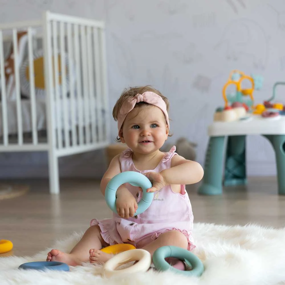 Dėlionė Smoby Little Education Rings Pagrindinė tema vaikams 12 elementų