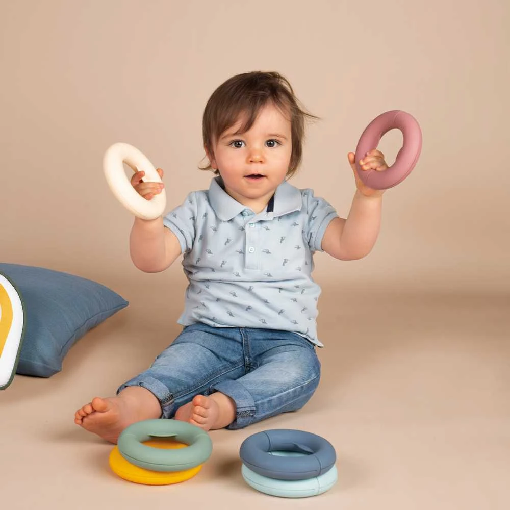 Dėlionė Smoby Little Education Rings Pagrindinė tema vaikams 12 elementų