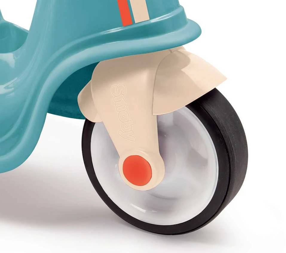 Smoby mėlynas retro paspirtukas–važinėtukas vaikams
