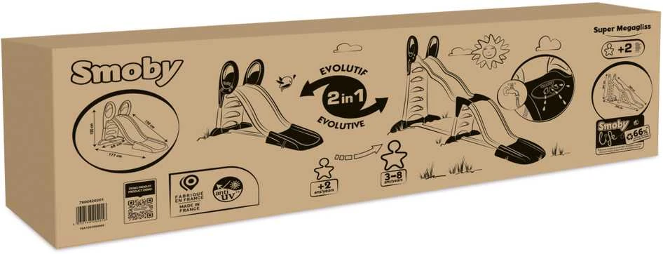Smoby MEGAGLISS 2in1 čiuožykla vaikams