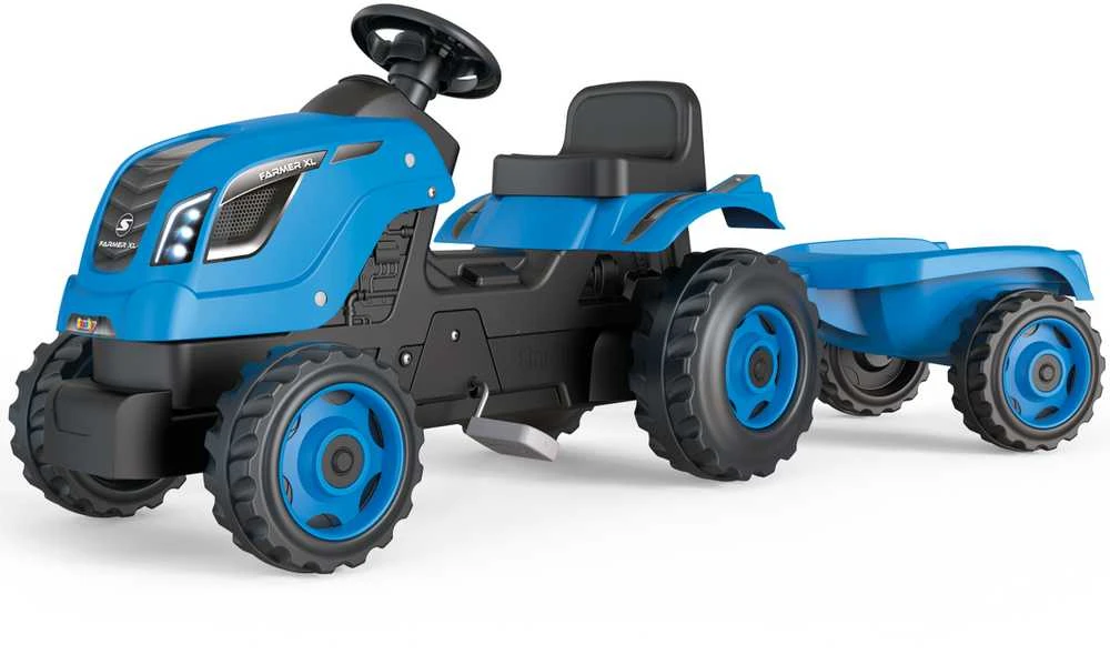 „Smoby XL Mėlyna Traktor for Pedal“ su priekaba