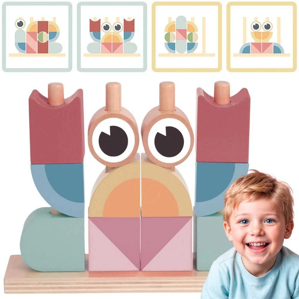 Tooky Toys TOOKY TOY medinė krabuko dėlionė