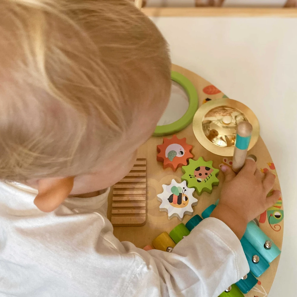 Tooky Toys Paimtas žaislinis daugiafunkcinis instrumentas Muzikinis centras ksilofonas Tarka trębek būgno plokštelė