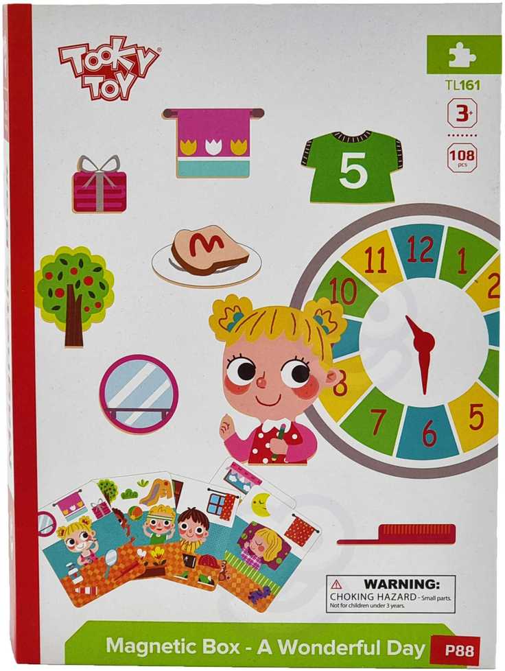 Tooky Toys Tooky Toy Medinis Puzzlių Komplektas su Magnetine Dėžute