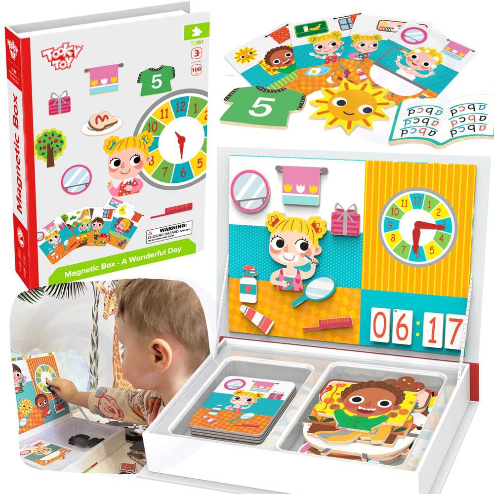 Tooky Toys Tooky Toy Medinis Puzzlių Komplektas su Magnetine Dėžute