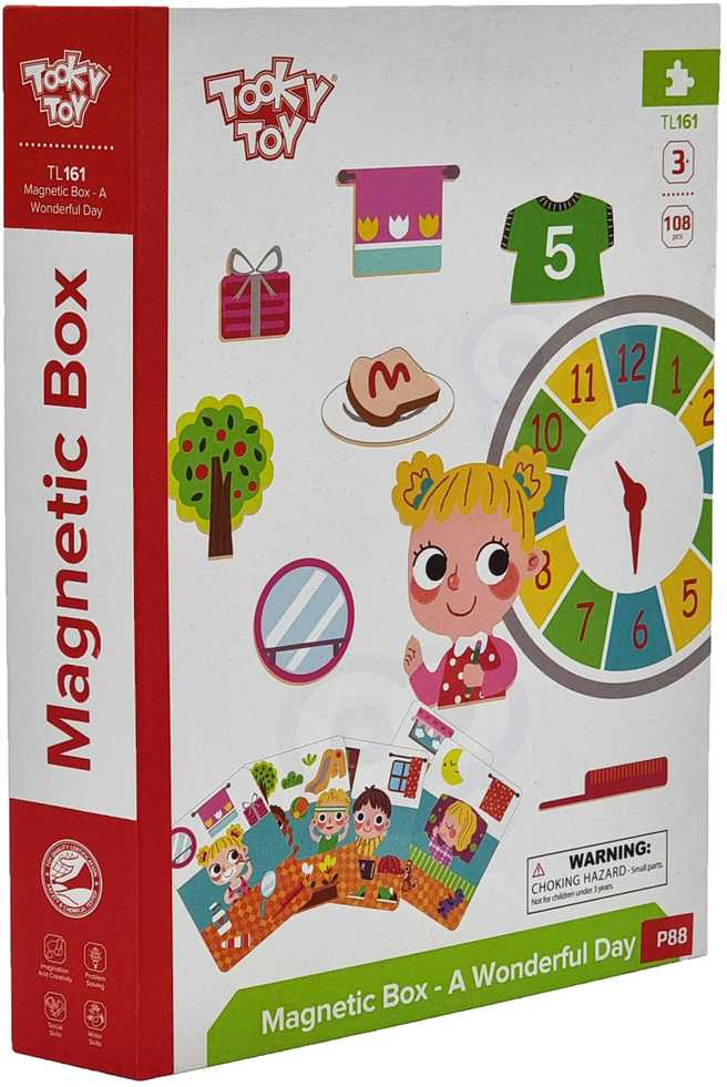 Tooky Toys Tooky Toy Medinis Puzzlių Komplektas su Magnetine Dėžute