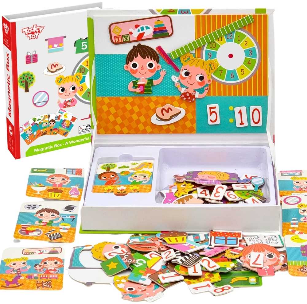 Tooky Toys Tooky Toy Medinis Puzzlių Komplektas su Magnetine Dėžute