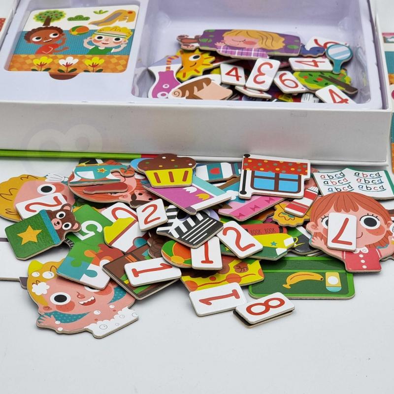 Tooky Toys Tooky Toy Medinis Puzzlių Komplektas su Magnetine Dėžute