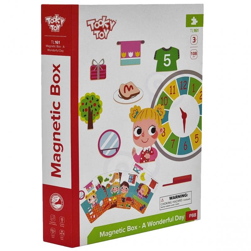 Tooky Toys Tooky Toy Medinis Puzzlių Komplektas su Magnetine Dėžute