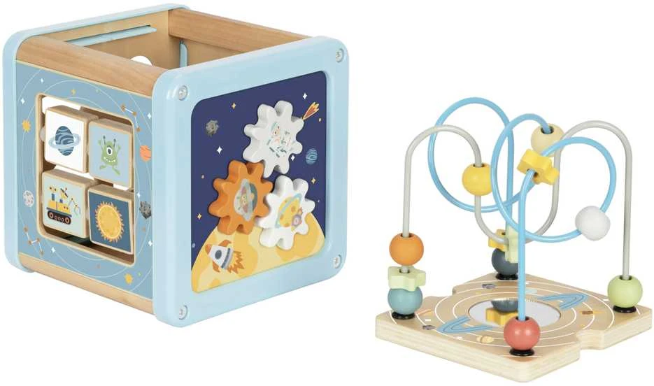 Tooky Toys Medinis veiklos kubas TOOKY TOY Cosmos
