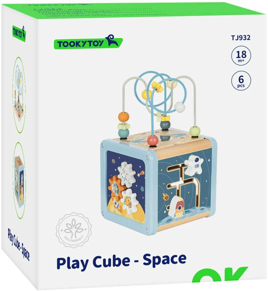 Tooky Toys Medinis veiklos kubas TOOKY TOY Cosmos