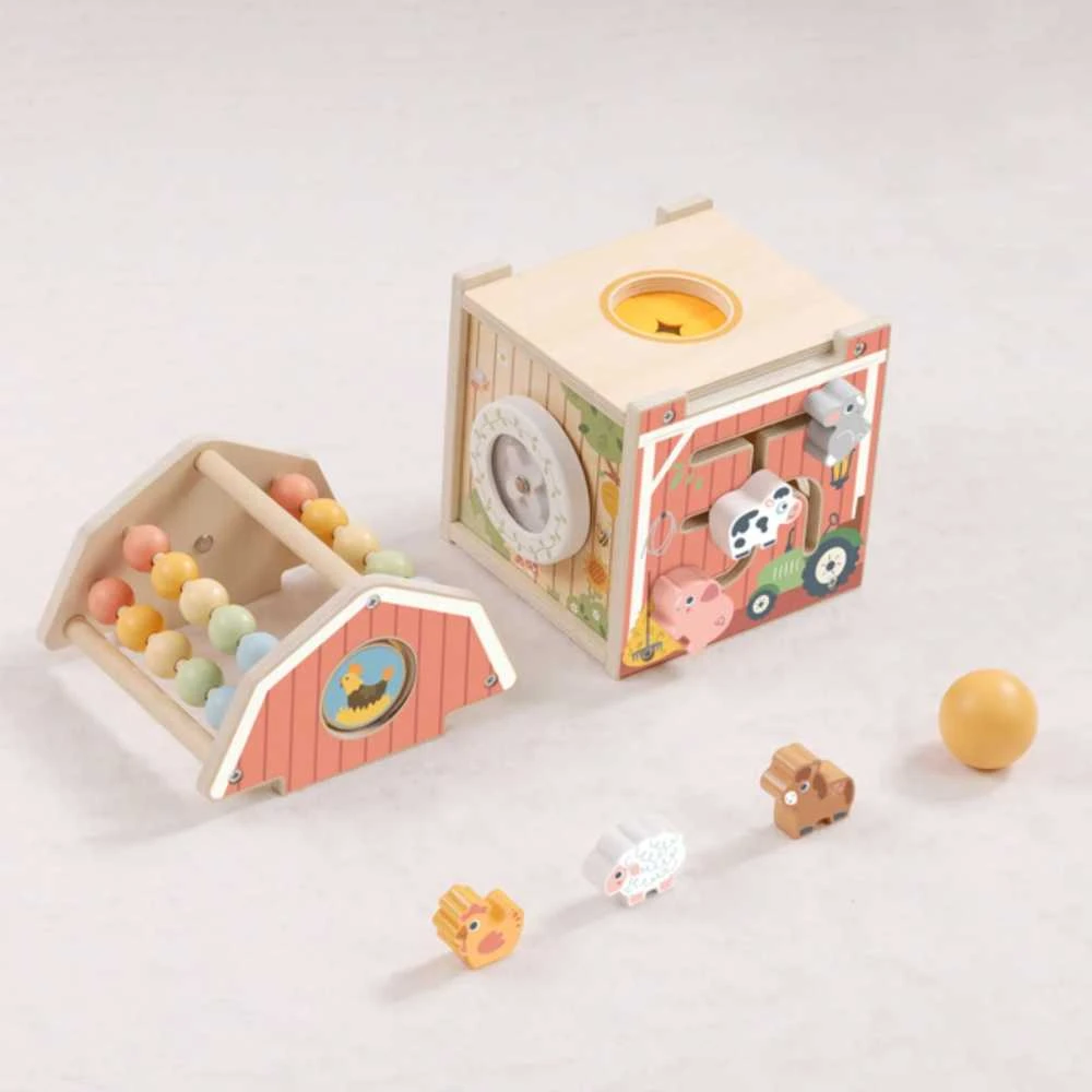 Tooky Toys Medinė TOOKY TOY veiklos stotelė