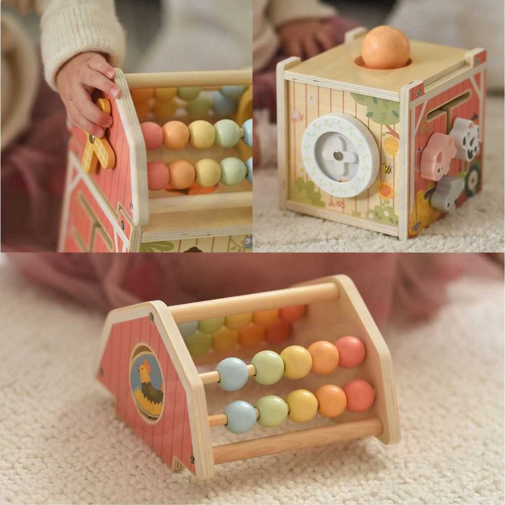 Tooky Toys Medinė TOOKY TOY veiklos stotelė