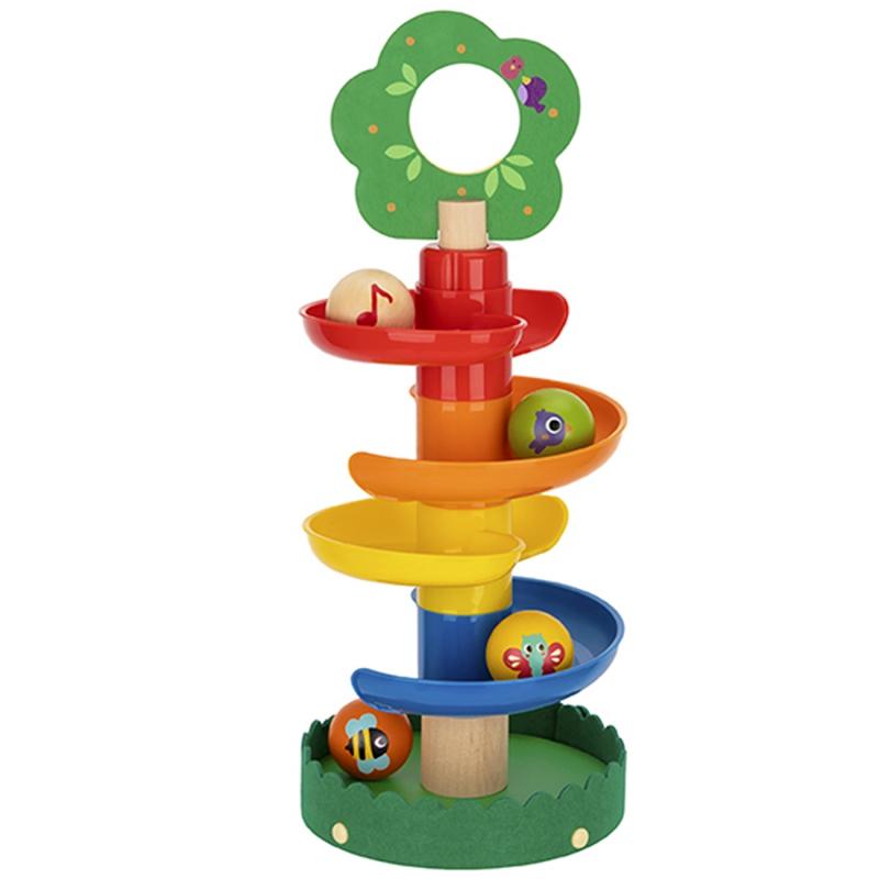 Tooky Toys Tooky Toy medinių kamuoliukų bėgimas su gyvūnais Rutulio ...