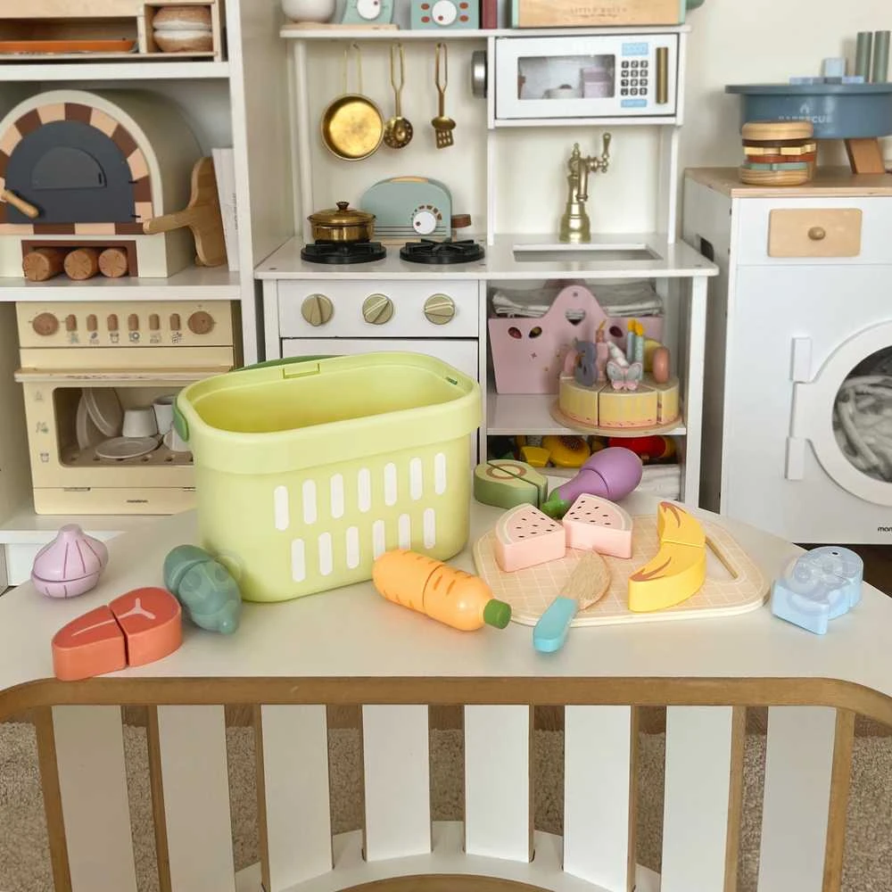 Tooky Toys TOOKY TOY medinis maisto daržovių ir vaisių rinkinys