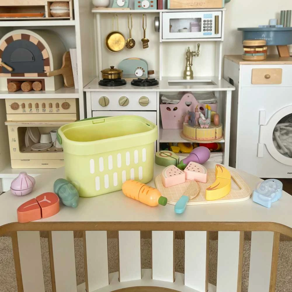 Tooky Toys TOOKY TOY medinis maisto daržovių ir vaisių rinkinys