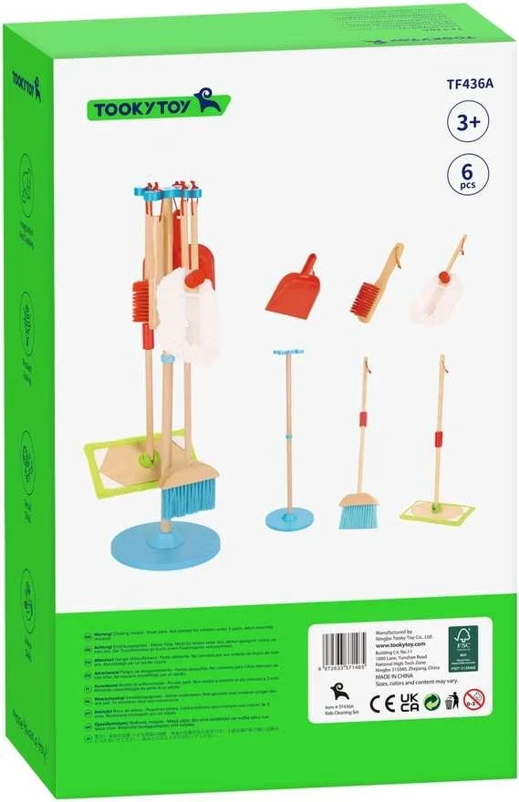 Tooky Toys TOOKY TOY Medžio valymo rinkinys vaikams 6 vnt.