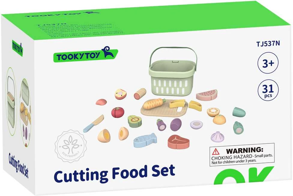 Tooky Toys TOOKY TOY medinis maisto daržovių ir vaisių rinkinys