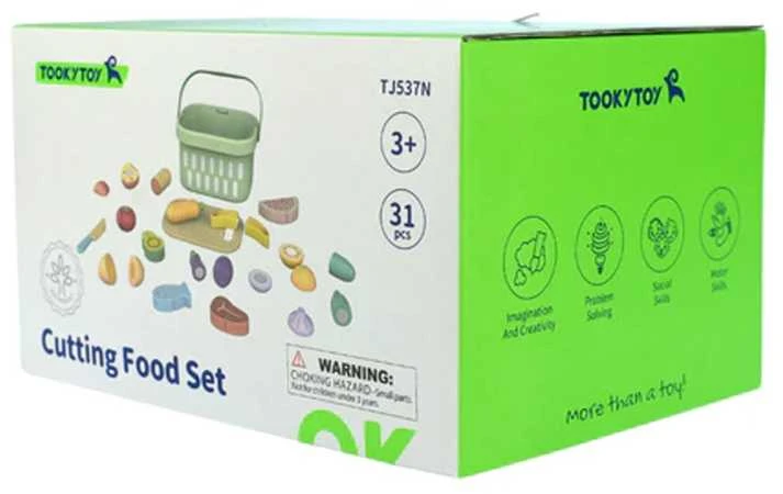 Tooky Toys TOOKY TOY medinis maisto daržovių ir vaisių rinkinys