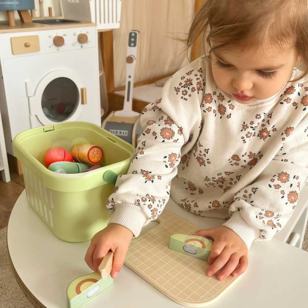 Tooky Toys TOOKY TOY medinis maisto daržovių ir vaisių rinkinys