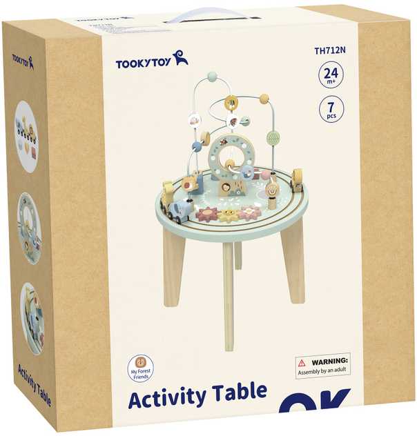 Tooky Toys Medinis Montessori veiklos stalas TOOKY TOY
