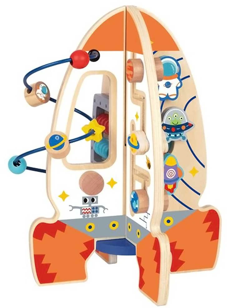 Tooky Toys „Takey Toy Light Wooden“ edinis žaislas Daugiafunkcinė raketa
