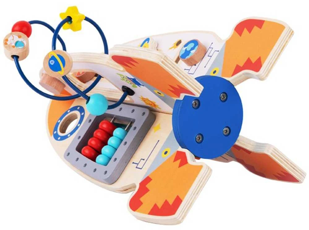 Tooky Toys „Takey Toy Light Wooden“ edinis žaislas Daugiafunkcinė raketa