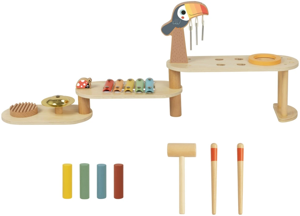 Tooky Toys TOOKY TOY edukacinis muzikinis stalas – Tukanas
