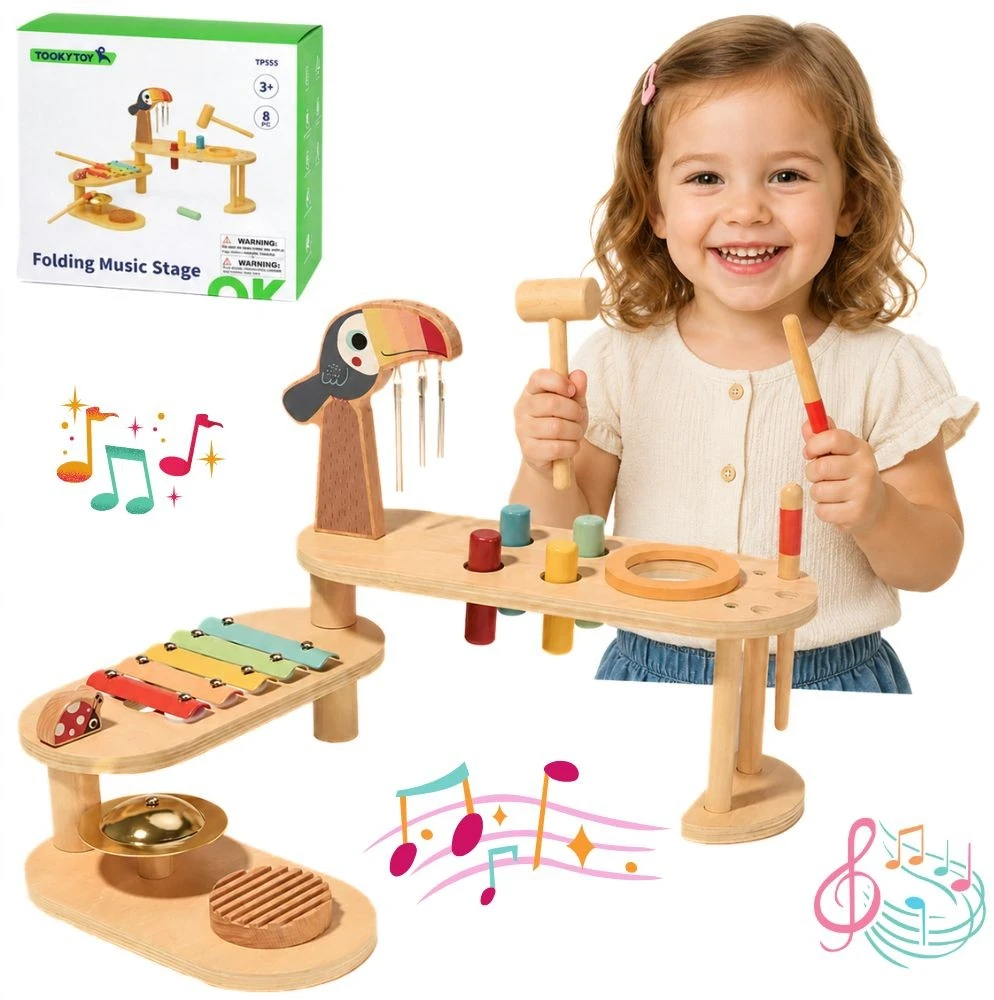 Tooky Toys TOOKY TOY edukacinis muzikinis stalas – Tukanas