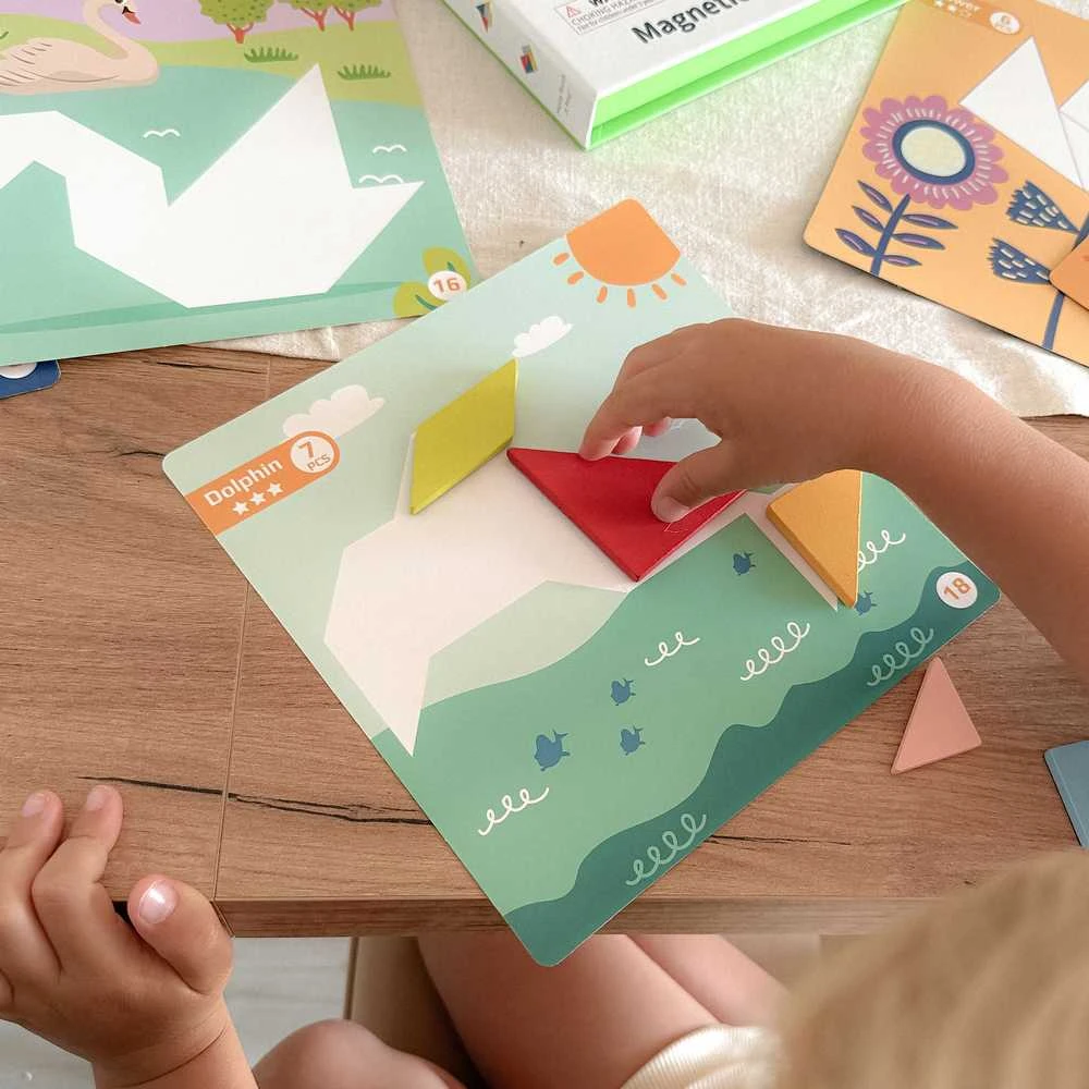 Tooky Toys Medinė dėlionė Tangram TOOKY TOY