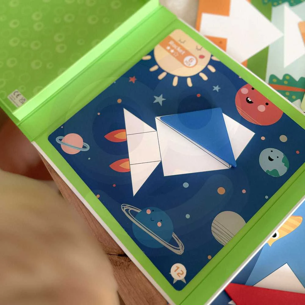 Tooky Toys Medinė dėlionė Tangram TOOKY TOY