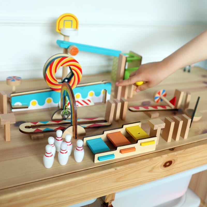 Tooky Toys „Domino Piake“ pastato žaislų blokai