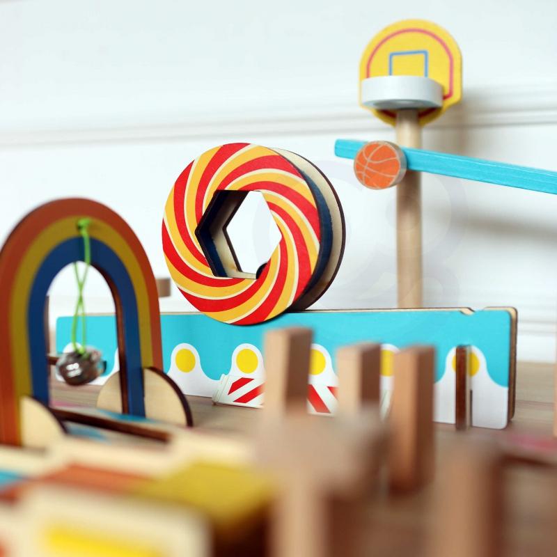 Tooky Toys „Domino Piake“ pastato žaislų blokai