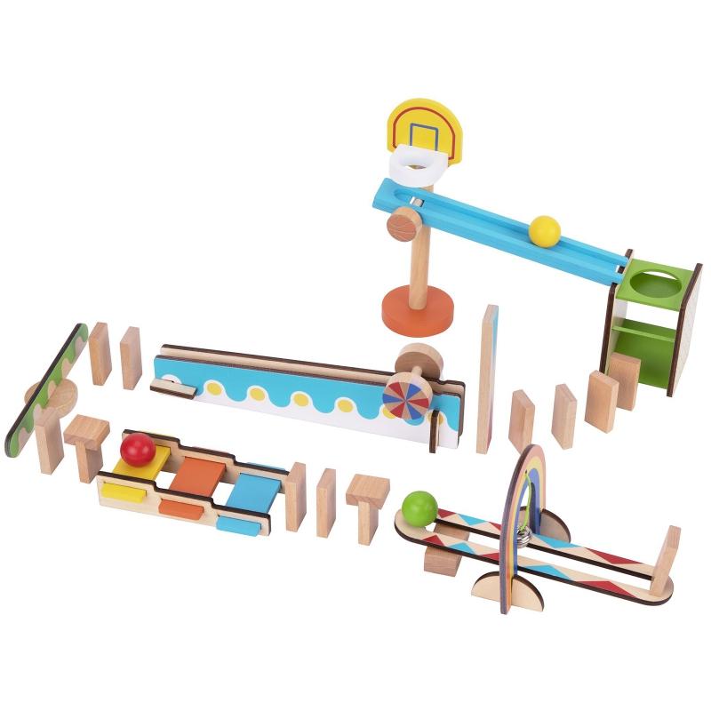 Tooky Toys „Domino Piake“ pastato žaislų blokai