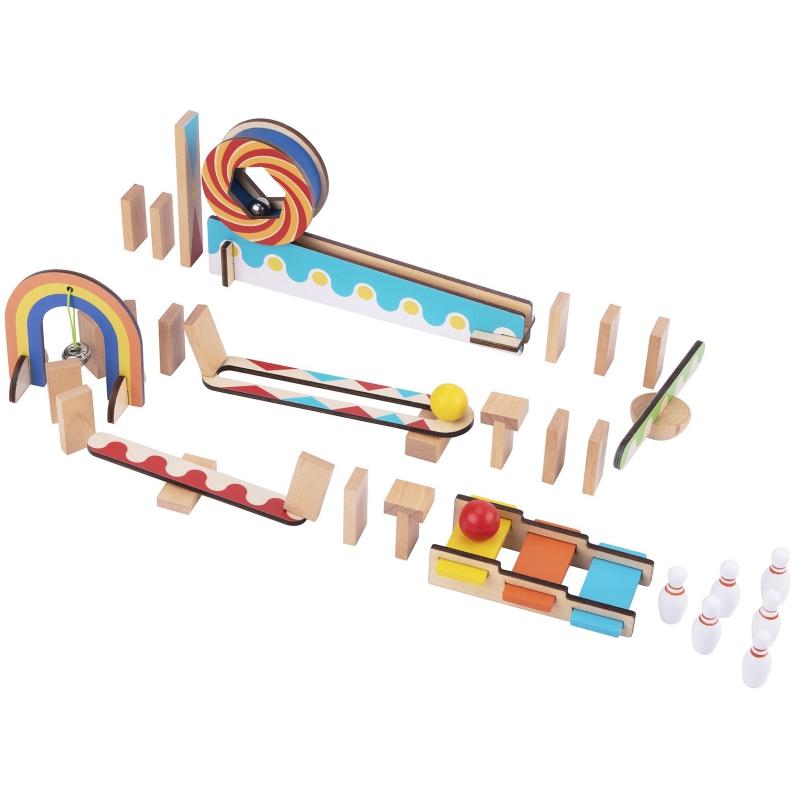 Tooky Toys „Domino Piake“ pastato žaislų blokai