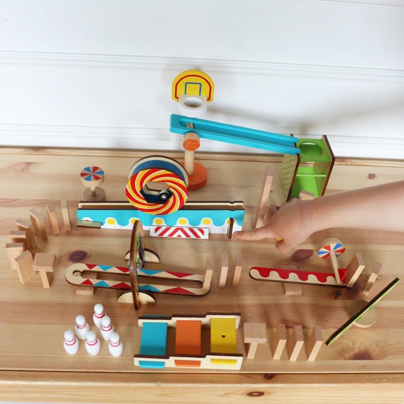 Tooky Toys „Domino Piake“ pastato žaislų blokai