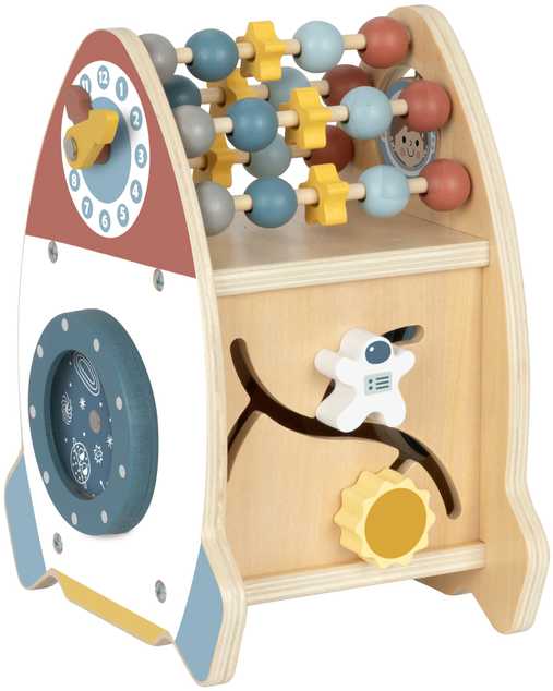 Tooky Toys Medinė kosminė raketa TOOKY TOY
