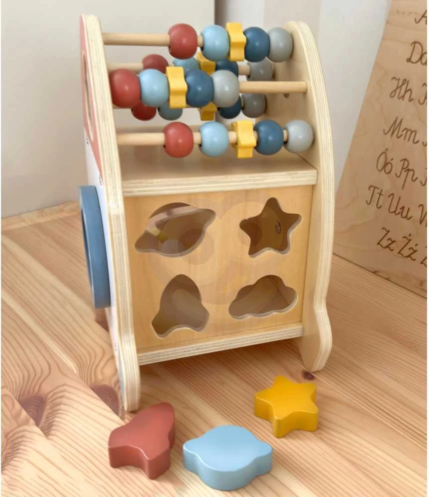 Tooky Toys TOOKY TOY Space Rocket Activity Sorter Wooden Maze