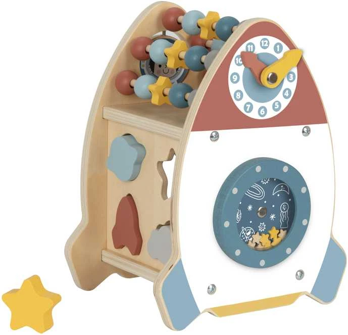 Tooky Toys TOOKY TOY Space Rocket Activity Sorter Wooden Maze