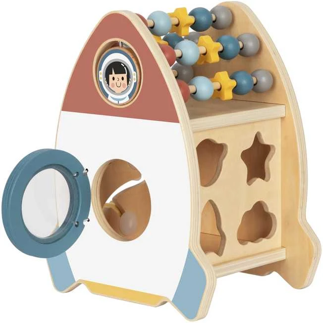 Tooky Toys TOOKY TOY Space Rocket Activity Sorter Wooden Maze