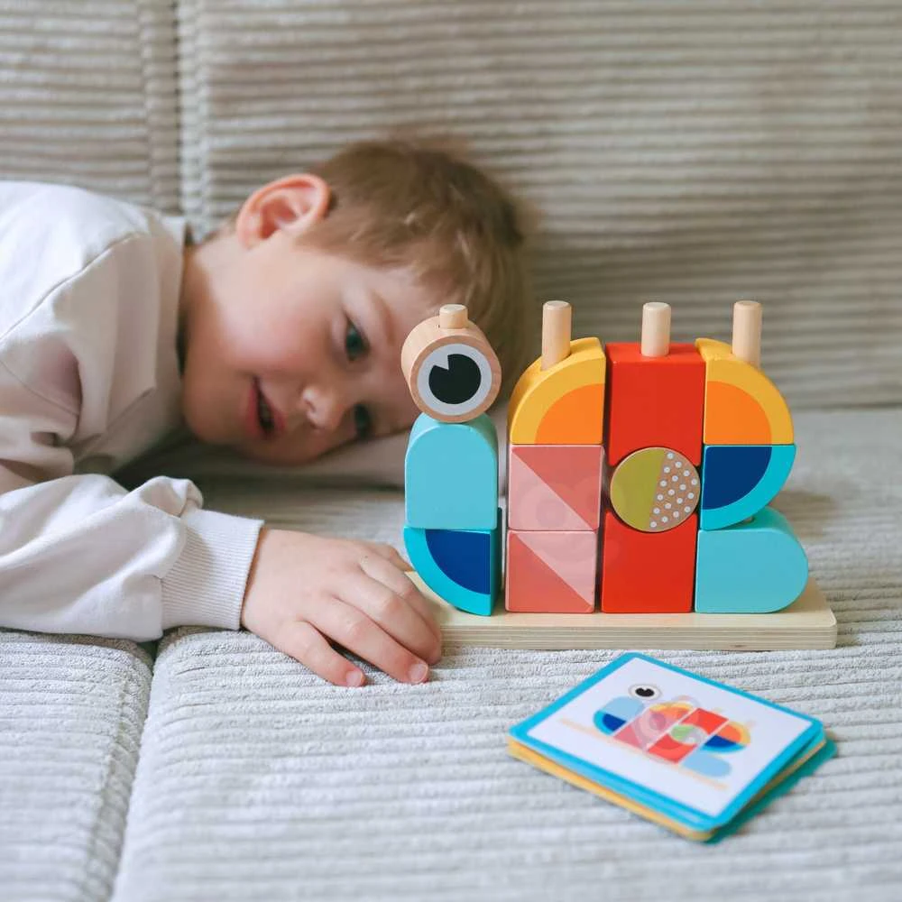 Tooky Toys TOOKY TOY medinė krabuko dėlionė