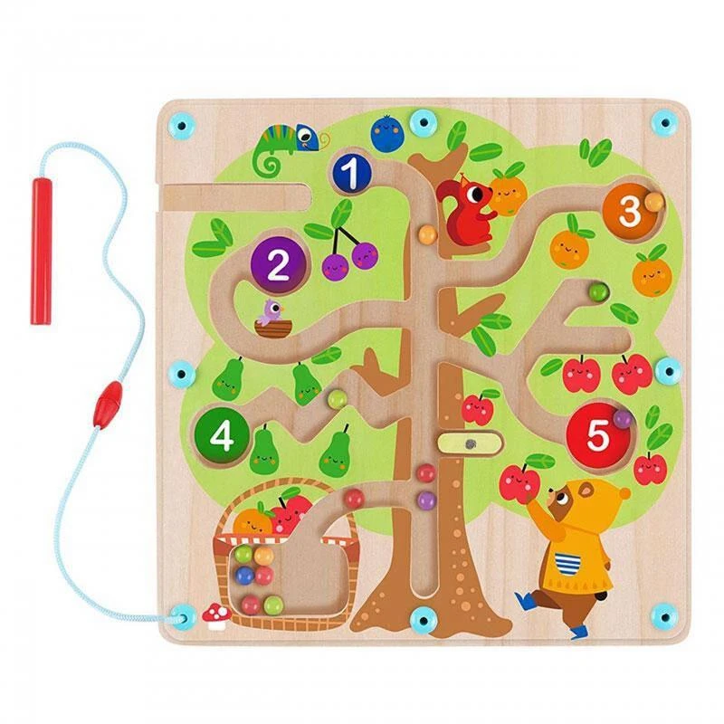 Tooky Toys „Taky Toy Labirynt Magnetic Fruber“ mokymo mokymas