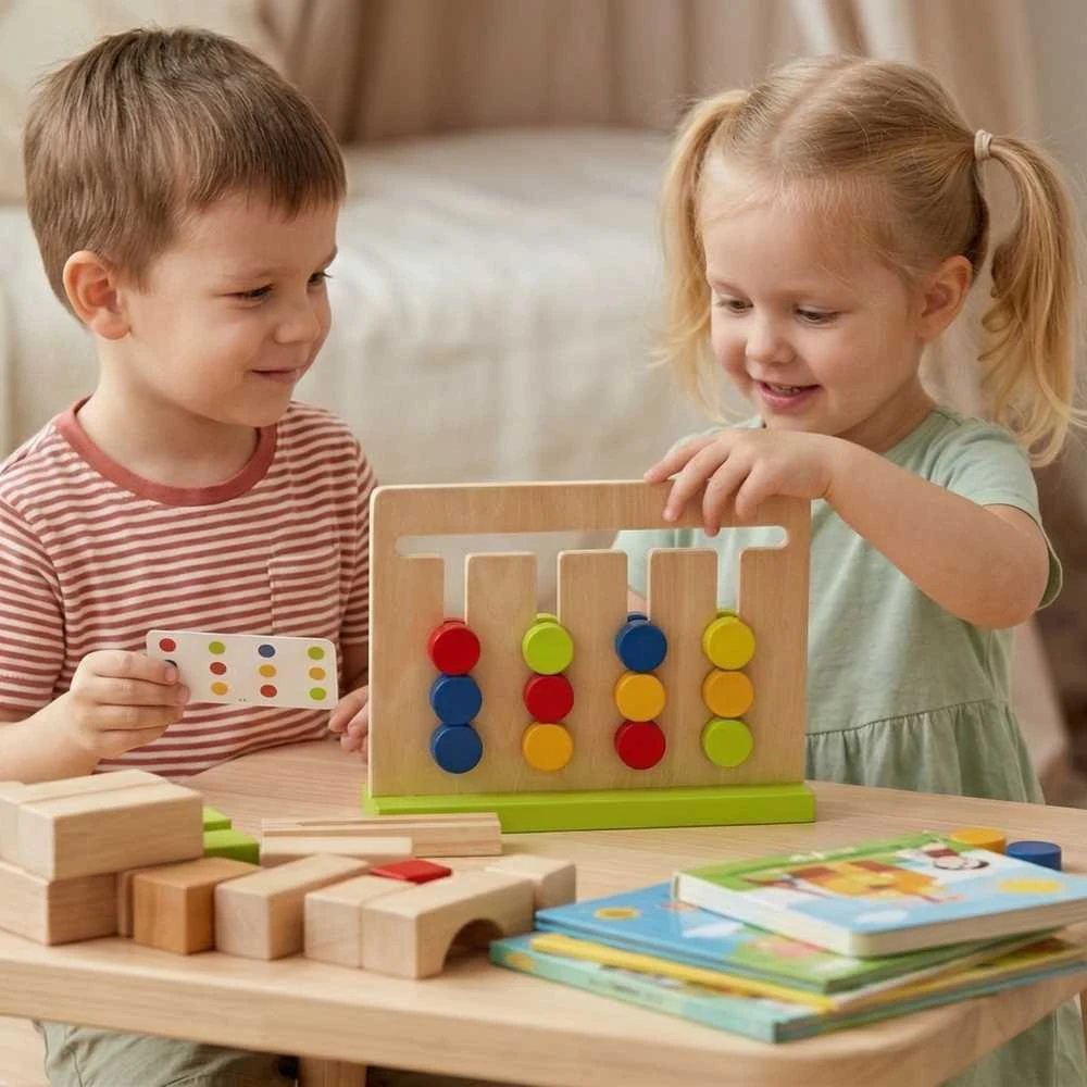 Tooky Toys Medinis loginis žaidimas TOOKY TOY 18vnt