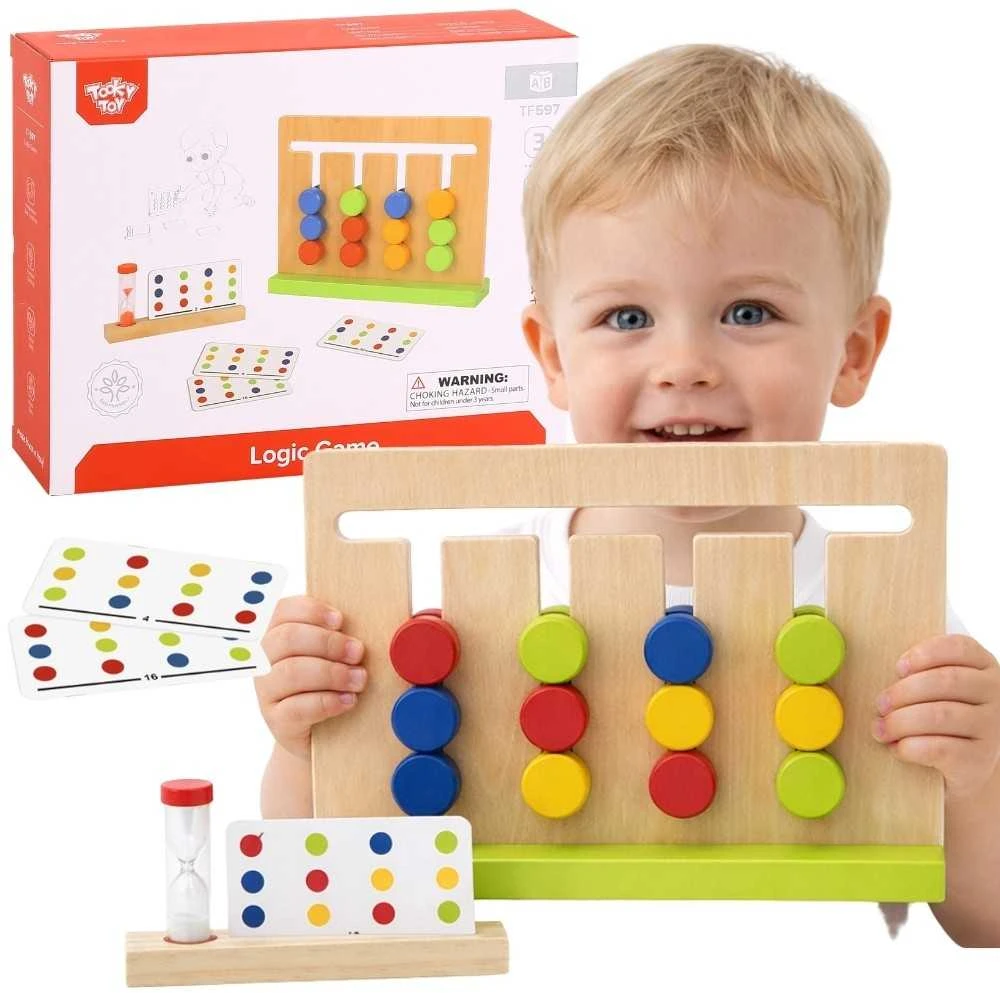 Tooky Toys Medinis loginis žaidimas TOOKY TOY 18vnt
