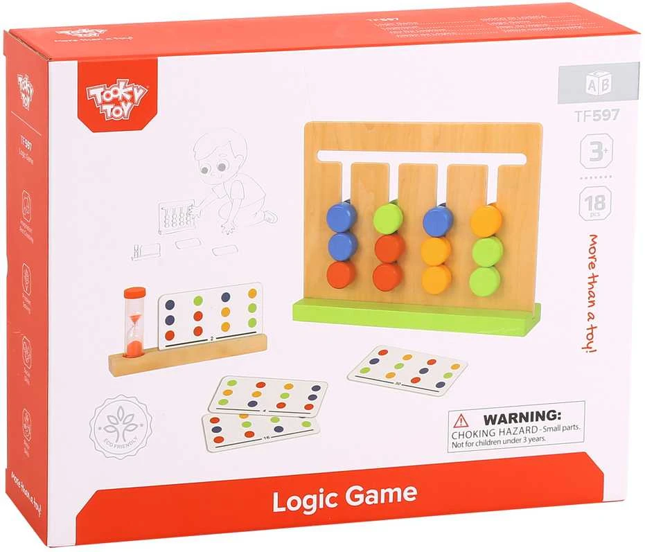 Tooky Toys Medinis loginis žaidimas TOOKY TOY 18vnt