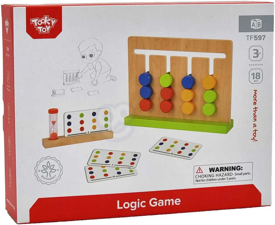 Tooky Toys Medinis loginis žaidimas TOOKY TOY 18vnt