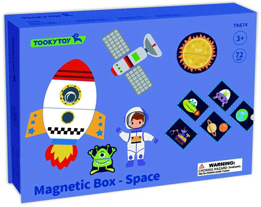 Tooky Toys Magnetinė dėlionė Tooky Toy Kosmosas