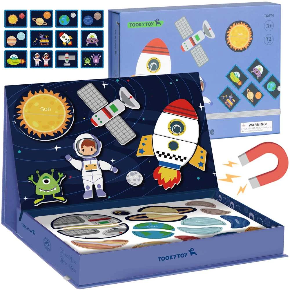 Tooky Toys Magnetinė dėlionė Tooky Toy Kosmosas