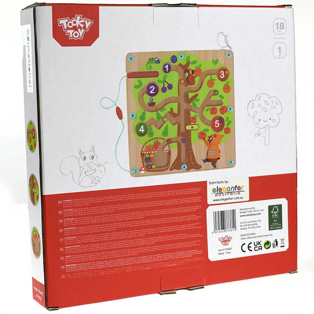Tooky Toys „Taky Toy Labirynt Magnetic Fruber“ mokymo mokymas