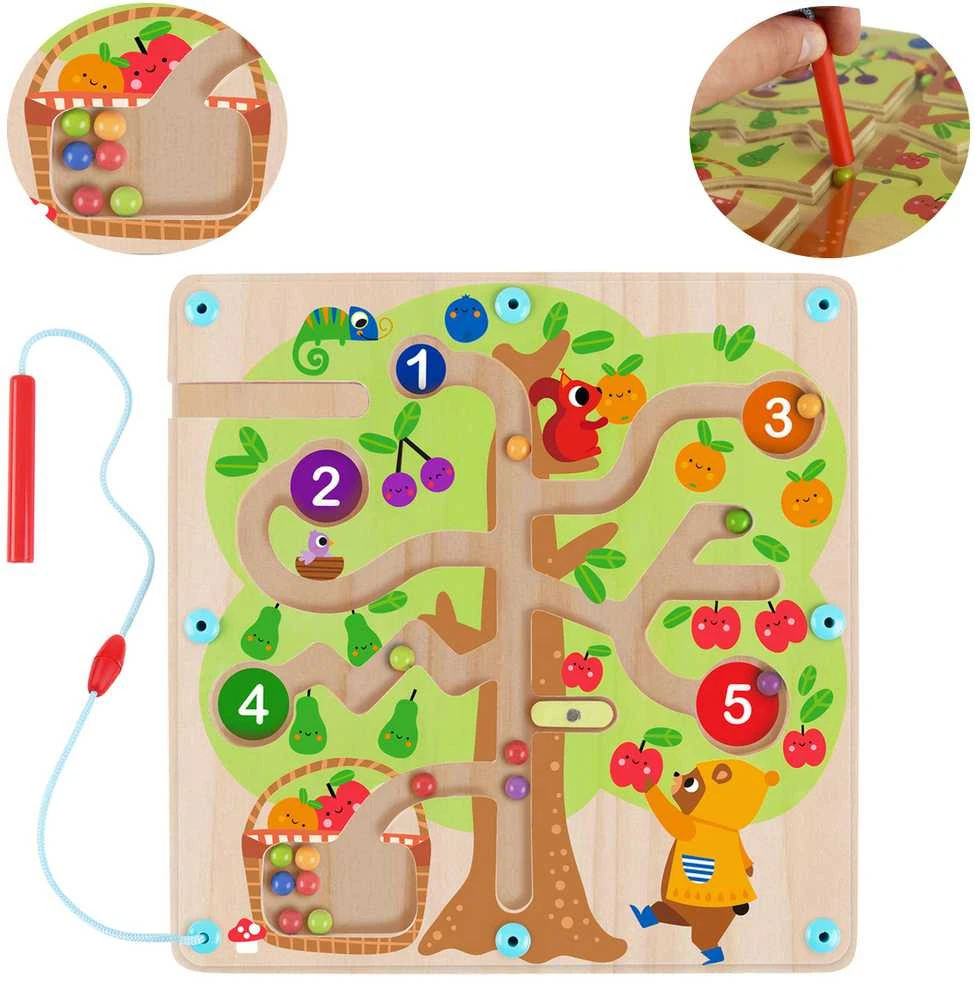 Tooky Toys „Taky Toy Labirynt Magnetic Fruber“ mokymo mokymas